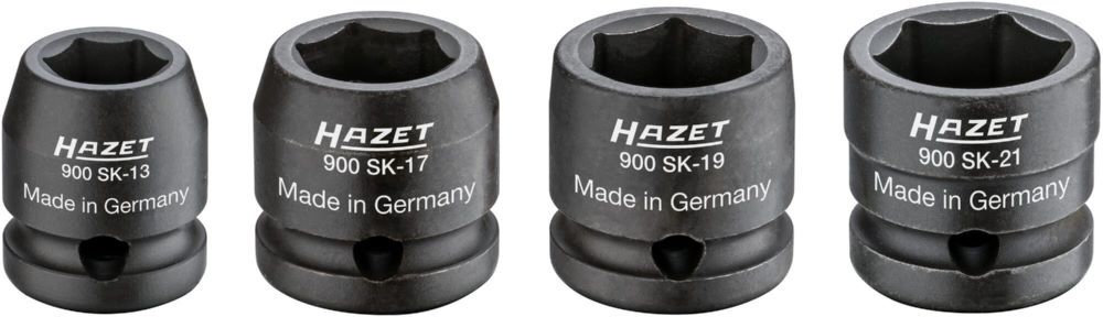 Produktbild Hazet Maschinenschrauber Steckschlüsseleinsatz Satz 900SK/4 mit 1/2 Zoll 13 17 19 21