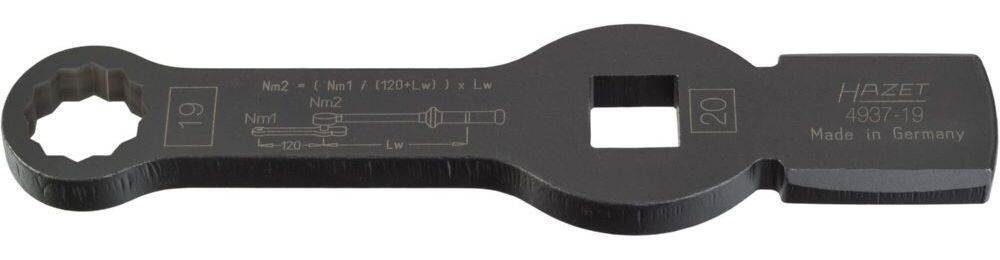 Produktbild Schlag Ringschlüssel mit 2 Schlagflächen 4937-19 mit 3/4 Zoll  bild 2