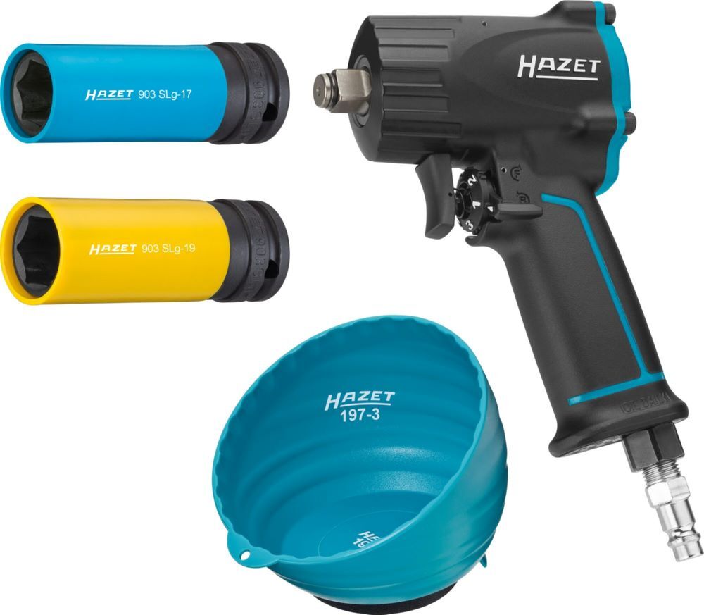 Hazet Schlagschrauber Satz 9012M/4 mit 1/2 Zoll 17 19 Jumbohammer Produktbild Hazet Schlagschrauber Satz 9012M/4 mit 1/2 Zoll 17 19 Jumbohammer