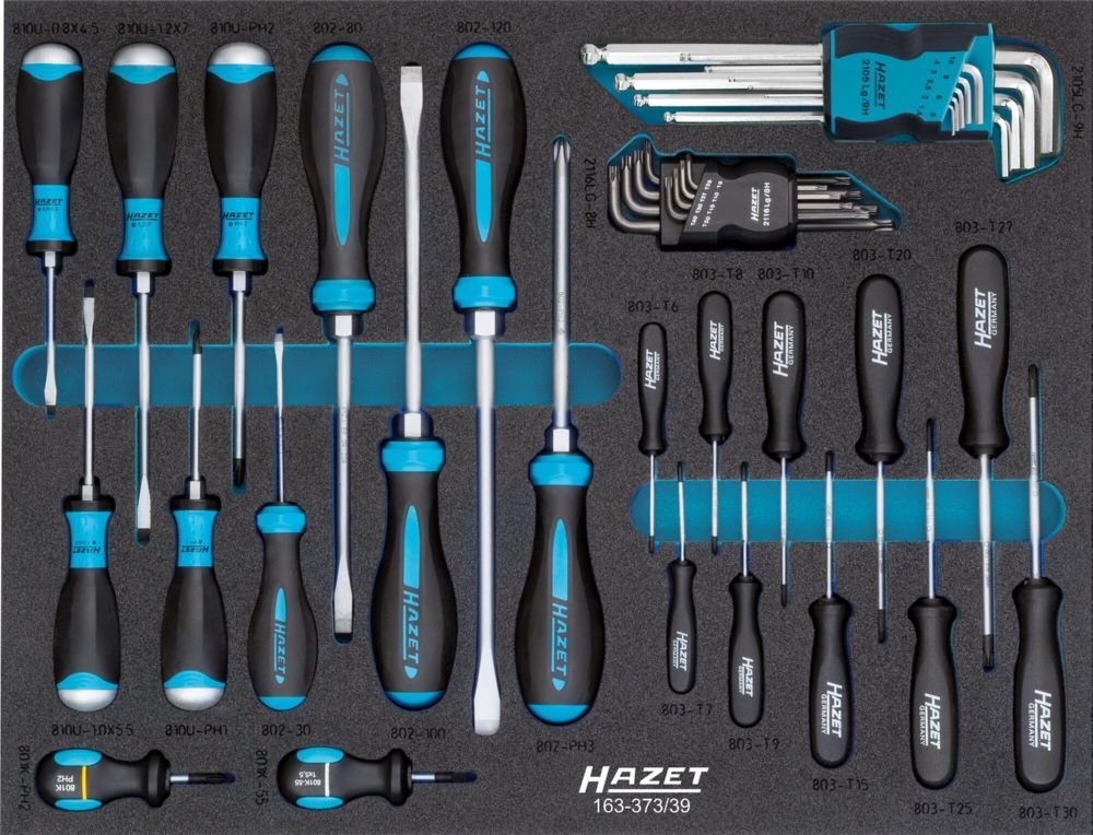 Hazet Schraubendreher Satz 163-373/39 Profile 1,5-10 T6-T40 PH1-PH3 Produktbild Hazet Schraubendreher Satz 163-373/39 Profile 1,5-10 T6-T40 PH1-PH3