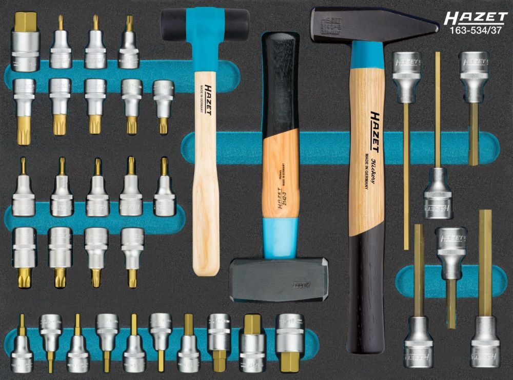 Hazet Schraubendreher Steckschlüsseleinsatz Satz 163-534/37 M5-M18 4-22 T20-T60 Produktbild Hazet Schraubendreher Steckschlüsseleinsatz Satz 163-534/37 M5-M18 4-22 T20-T60
