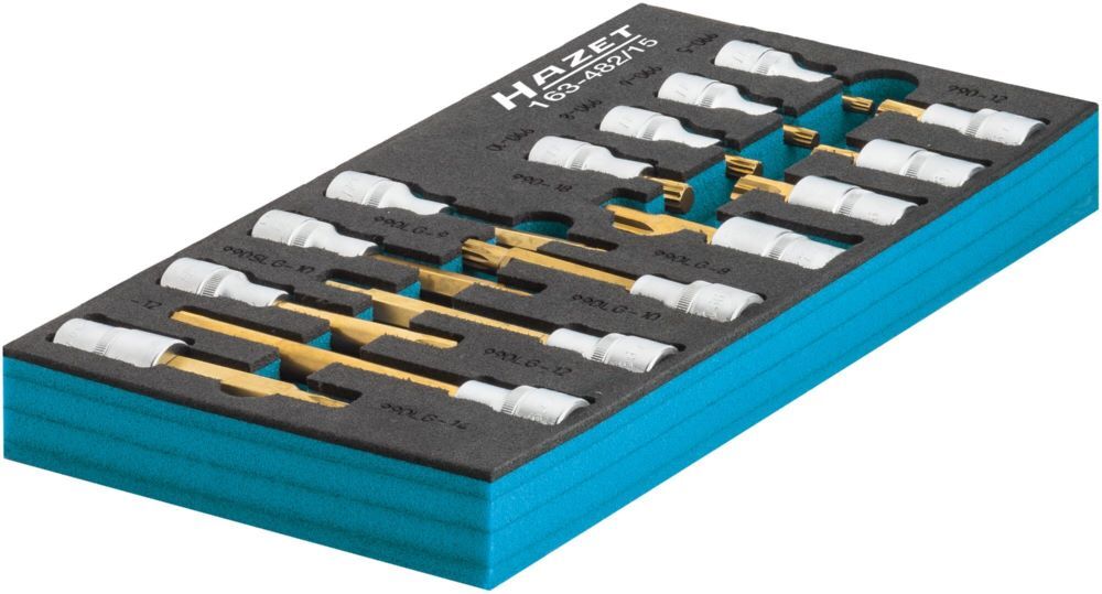 Hazet Schraubendreher Steckschlüsseleinsatz Satz XZN 163-482/15 1/2 Zoll M5-M12 Produktbild Hazet Schraubendreher Steckschlüsseleinsatz Satz XZN 163-482/15 1/2 Zoll M5-M12 bild 4