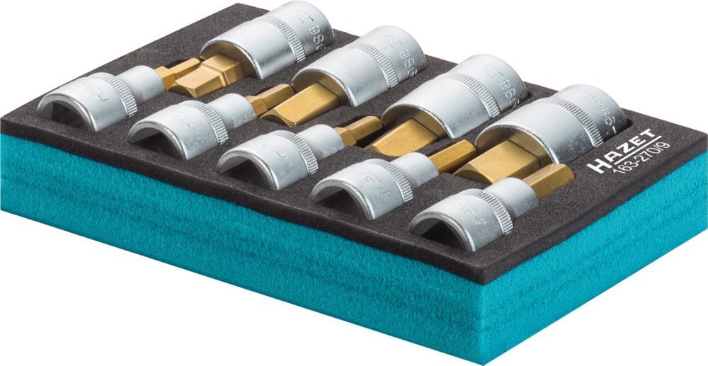 Hazet Schraubendreher Steckschlüsseleinsatz Satz 163-270/9 1/2 Zoll 5-19 Produktbild Hazet Schraubendreher Steckschlüsseleinsatz Satz 163-270/9 1/2 Zoll 5-19 bild 3