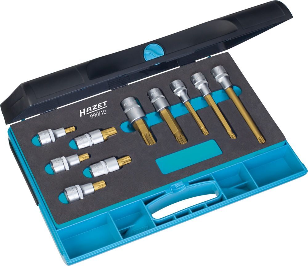 Hazet Schraubendreher Steckschlüsseleinsatz Satz 990/10 Vielzahn Profil M8-M18 Produktbild Hazet Schraubendreher Steckschlüsseleinsatz Satz 990/10 Vielzahn Profil M8-M18 bild 1
