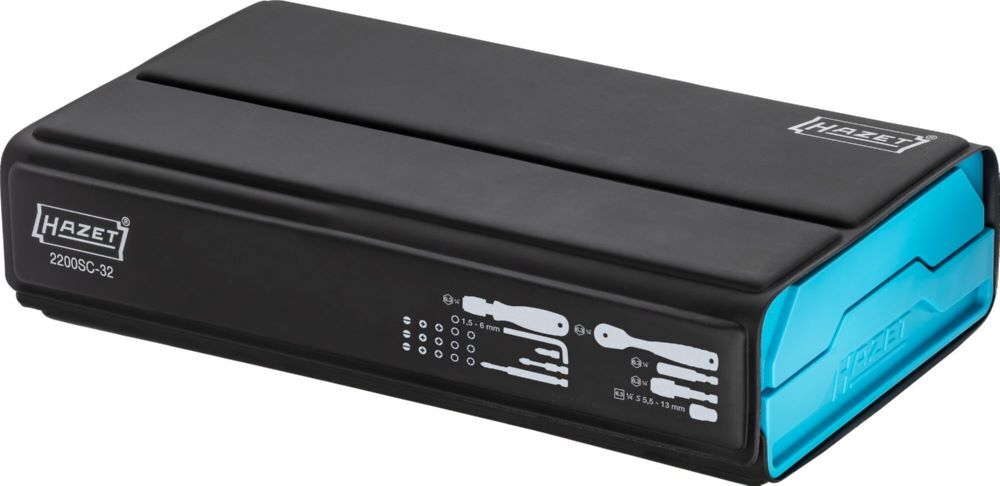 Hazet SmartCase Steckschlüssel Satz 2200SC-32 1/4 Zoll Profile 1,5-6 Hazet SmartCase Steckschlüssel Satz 2200SC-32 1/4 Zoll Profile 1,5-6