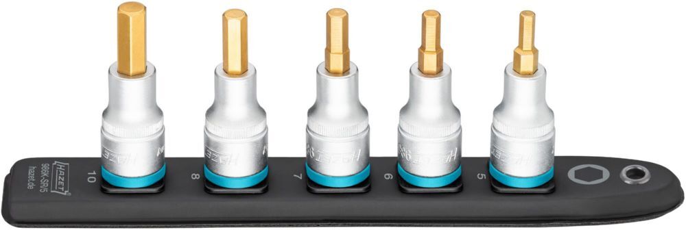 Produktbild Hazet SmartRail Kunststoff Steckleiste 986K-SR/5 mit 1/2 Zoll 5 teilig