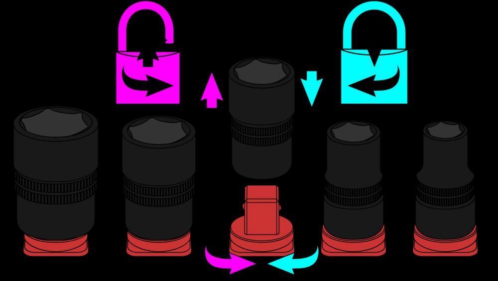 Hazet SmartRail Flexible Kunststoff Steckleiste 900E-SR/8 für 1/2 Zoll 8 teilig Produktbild Hazet SmartRail Flexible Kunststoff Steckleiste 900E-SR/8 für 1/2 Zoll 8 teilig bild 3