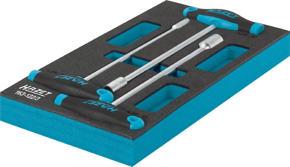 Produktbild Steckschlüssel Satz mit T-Griff 163-122/3 Außen Sechskant Profil 3-teilig bild 3