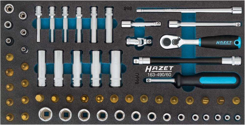 Hazet Steckschlüssel Satz 163-490/60 1/4 Zoll 3-14 E4-E10 60 teilig Produktbild Hazet Steckschlüssel Satz 163-490/60 1/4 Zoll 3-14 E4-E10 60 teilig