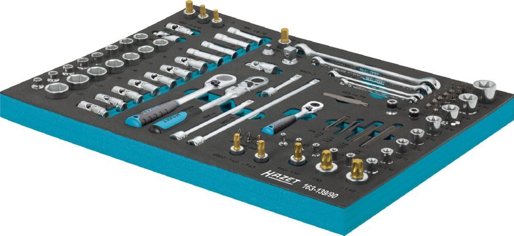 Hazet Steckschlüssel Satz 163-139/90 1/2 Zoll 3/8 Zoll 1/4 Zoll Produktbild Hazet Steckschlüssel Satz 163-139/90 1/2 Zoll 3/8 Zoll 1/4 Zoll bild 3