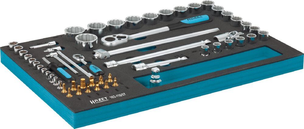 Hazet Steckschlüssel Satz 163-118/57 1/2 Zoll 3-34 PH1 PH2 PZ1-P Produktbild Hazet Steckschlüssel Satz 163-118/57 1/2 Zoll 3-34 PH1 PH2 PZ1-P bild 2