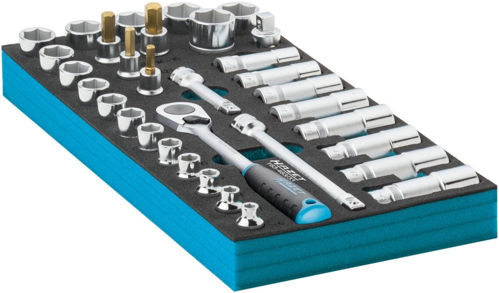 Hazet Steckschlüsseleinsatz Satz 163-483/33 3/8 Zoll Vierkant Sechskant Profile 5-22 Produktbild Hazet Steckschlüsseleinsatz Satz 163-483/33 3/8 Zoll Vierkant Sechskant Profile 5-22 bild 3