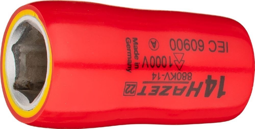 Produktbild Hazet Steckschlüsseleinsatz schutzisoliert 880KV-14 3/8 Zoll 10 mm Vierkant SW 14 mm