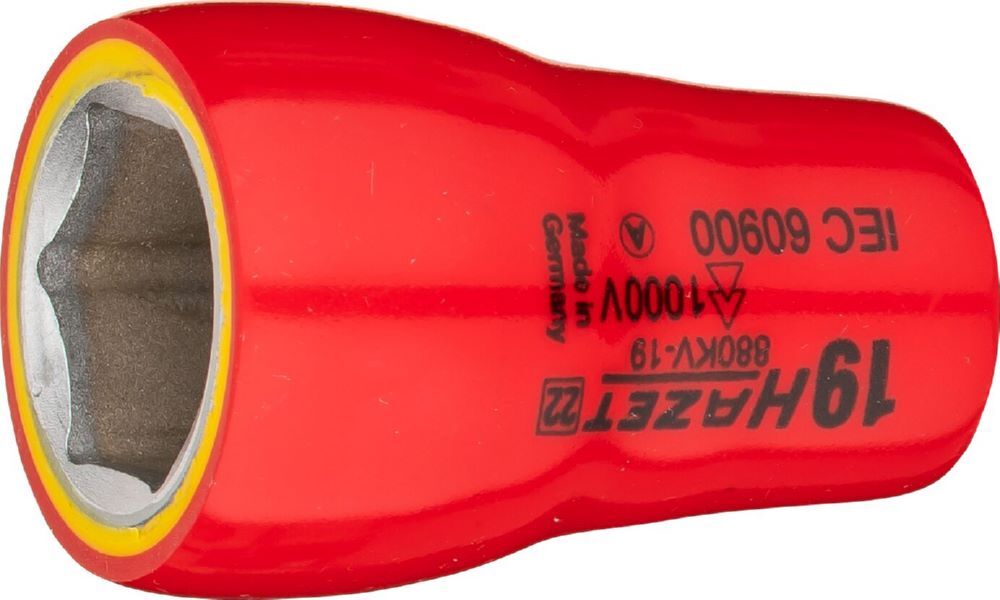 Produktbild Hazet Steckschlüsseleinsatz schutzisoliert 880KV-19 Außen Sechskant SW 19 mm