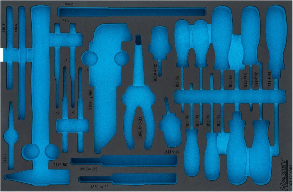 Produktbild Hazet 2 Komponenten Weichschaumeinlage L 519 x B 342 mm 163 - 120LN