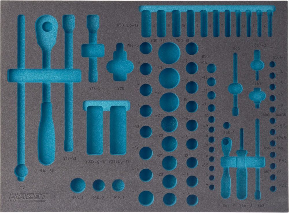 Produktbild Hazet 2-Komponenten Weichschaumeinlage 163-138L · L x B: 519 mm x 392 mm