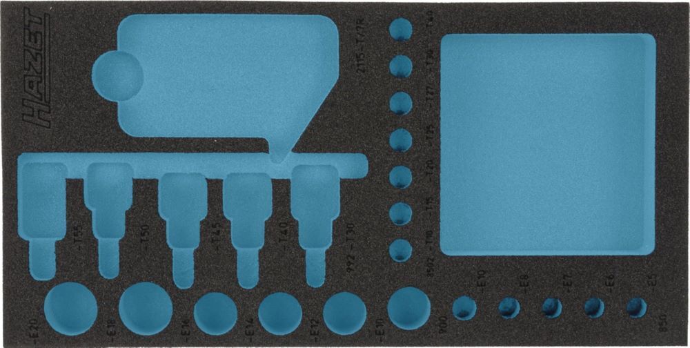 Produktbild Hazet 2 Komponenten Weichschaumeinlage 163 - 192 Liter leer 342 mm x 172 mm