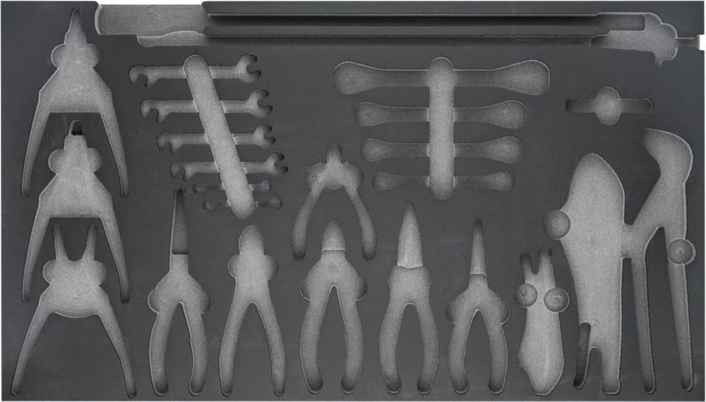 Hazet 2 Komponenten Weichschaumeinlage 163-319L für Werkzeug Ordnungssystem Produktbild Hazet 2 Komponenten Weichschaumeinlage 163-319L für Werkzeug Ordnungssystem