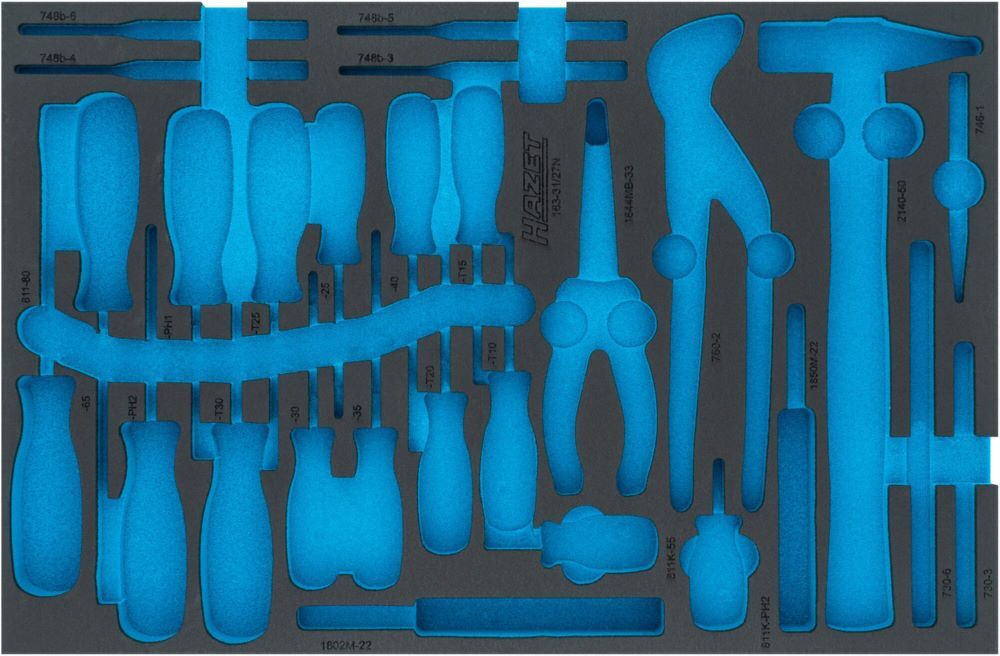 Produktbild Hazet 2 Komponenten Weichschaumeinlage L 519 x B 342 mm leer für 1633127N