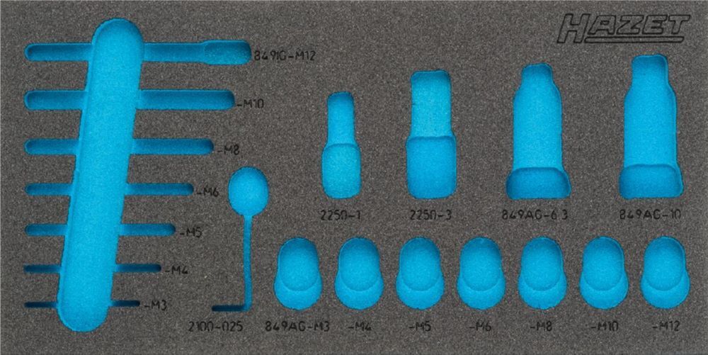 Produktbild Hazet 2 Komponenten Weichschaumeinlage 163 - 336 Liter leer 342 mm x 172 mm