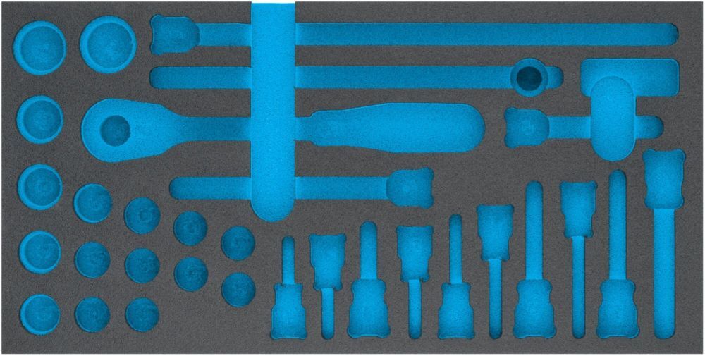 Produktbild Hazet 2-Komponenten Weichschaumeinlage 163-352L Länge 342 x Breite 172 mm leer