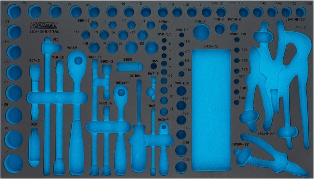 Produktbild Hazet 2 Komponenten Weichschaumeinlage 163-508LN L 691 x B 392 mm