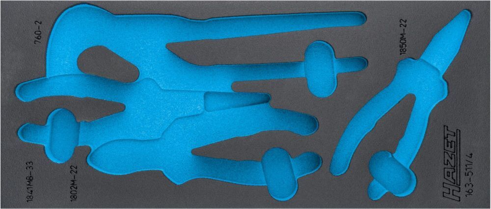 Produktbild Hazet 2-Komponenten Weichschaumeinlage 163-511L L x B 392 x 172 mm leer