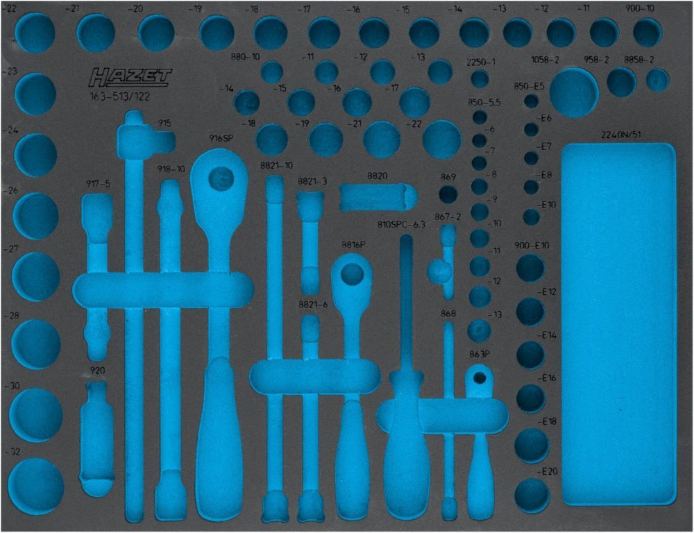 Produktbild Hazet 2-Komponenten Weichschaumeinlage 163 - 513Liter L x B 519 x 392 mm