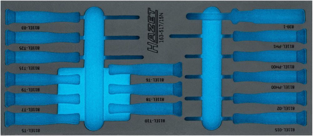 Produktbild Hazet 2 Komponenten Weichschaumeinlage 163-517LN leer L x B 392 x 172 mm