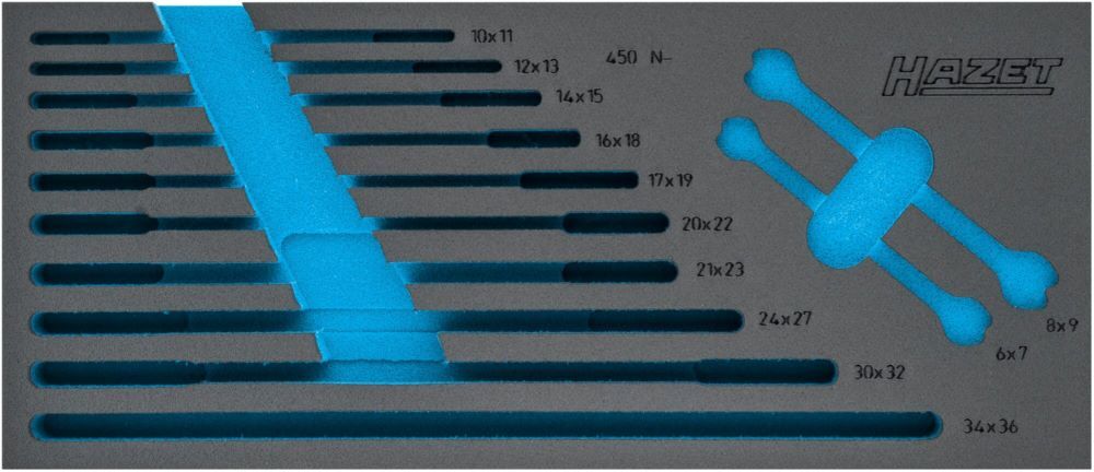 Produktbild Hazet 2 Komponenten Weichschaumeinlage 163 - 519 Liter leer L 392 x B 172 mm
