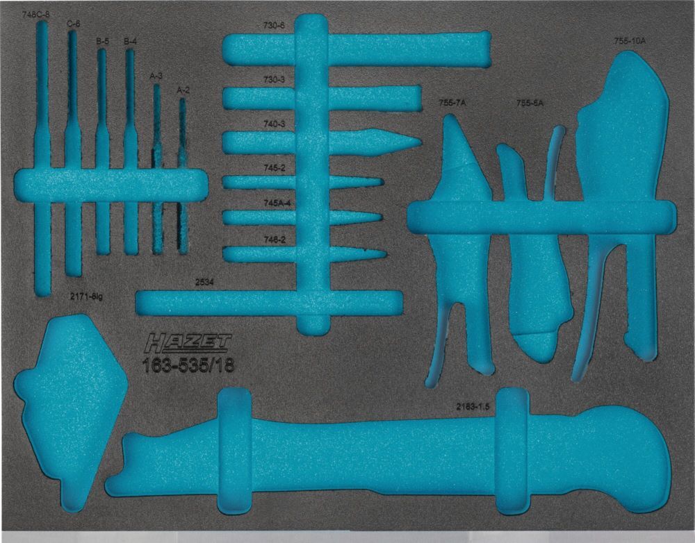 Produktbild Hazet 2 Komponenten Weichschaumeinlage 163-535L