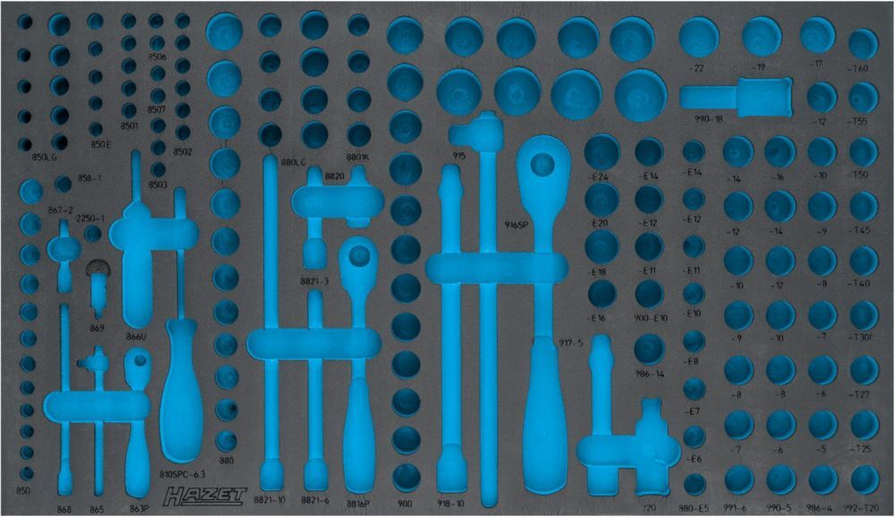 Hazet 2-Komponenten Weichschaumeinlage Passend für HAZET Modell 163-549 Produktbild Hazet 2-Komponenten Weichschaumeinlage Passend für HAZET Modell 163-549
