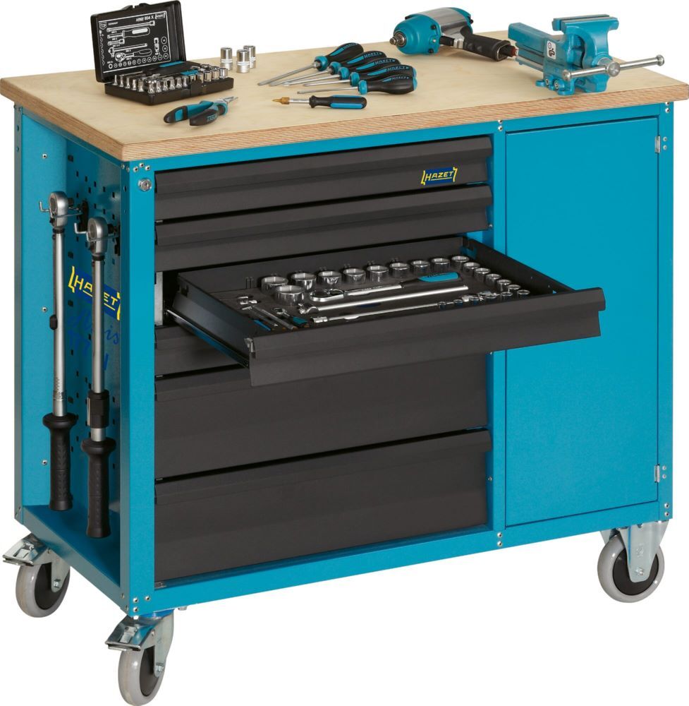 Hazet Fahrbare Werkbank Assistent 177W mit 7 Schubladen 1040 x 520 x 934 mm Produktbild Hazet Fahrbare Werkbank Assistent 177W mit 7 Schubladen 1040 x 520 x 934 mm bild 7