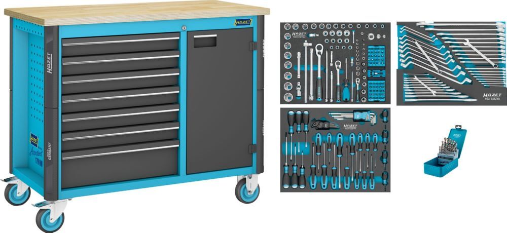 Hazet t Fahrbare Werkbank Assistent 179NW Sortiment 228 Teile L 1150 x B 600 x H 964 m Produktbild Hazet t Fahrbare Werkbank Assistent 179NW Sortiment 228 Teile L 1150 x B 600 x H 964 m