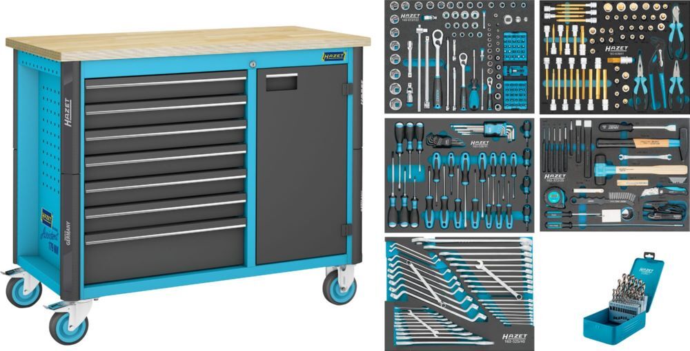 Hazet Fahrbare Werkbank Assistent 179NW L 1150 x B 600 x H 964 mm 314 Teile Produktbild Hazet Fahrbare Werkbank Assistent 179NW L 1150 x B 600 x H 964 mm 314 Teile