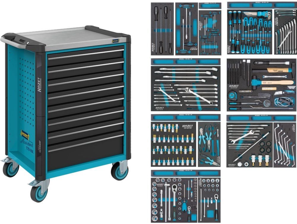Hazet Fahrbare Werkstattwagen Assistent 179NX L 785 x B 518 x H 1020 mm 244 Teile Produktbild Hazet Fahrbare Werkstattwagen Assistent 179NX L 785 x B 518 x H 1020 mm 244 Teile