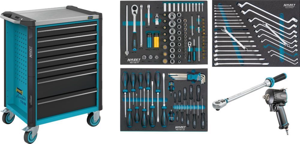 Hazet Werkstattwagen Assistent 179NX Sortiment 137 Teile L 785 x B 518 x H 1020 mm Produktbild Hazet Werkstattwagen Assistent 179NX Sortiment 137 Teile L 785 x B 518 x H 1020 mm bild 6
