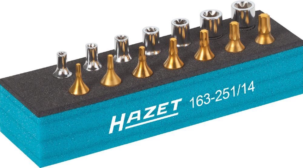 Hazet Werkzeug Satz Torx 163-251/14 1/4 Zoll Vierkant E4-E11 T10-T40 Produktbild Hazet Werkzeug Satz Torx 163-251/14 1/4 Zoll Vierkant E4-E11 T10-T40 bild 2