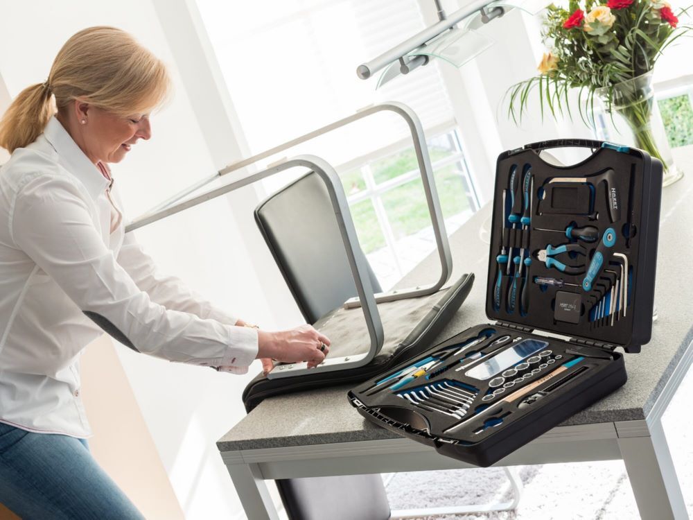 Hazet Werkzeugkoffer mit Sortiment 1520/56 3/8 Zoll Schlitz Kreuzschlitz Sechskant Produktbild Hazet Werkzeugkoffer mit Sortiment 1520/56 3/8 Zoll Schlitz Kreuzschlitz Sechskant bild 2