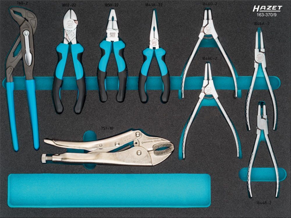 Hazet Zangen Satz 163-370/9 E4-E20 3-36 9 teilig Produktbild Hazet Zangen Satz 163-370/9 E4-E20 3-36 9 teilig