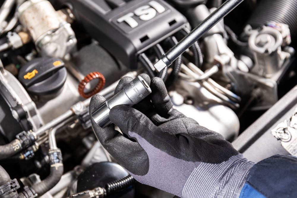 Produktbild Zündkerzen Steckschlüsseleinsatz 880AKF 3/8 Zoll 10 mm Vierkant Außen Sechskant  bild 4