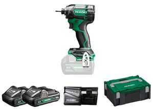Hikoki Akku Schlagschrauber 1/4 Zoll Set WH18DC 4,0 Ah Hikoki Akku Schlagschrauber 1/4 Zoll Set WH18DC 4,0 Ah