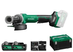 Hikoki Akku Winkelschleifer 125 mm Set G1813DF 5,0 Ah Produktbild Hikoki Akku Winkelschleifer 125 mm Set G1813DF 5,0 Ah