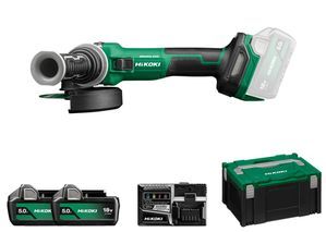 Hikoki Akku Winkelschleifer 125 mm Set G1813DVE 5,0 Ah Produktbild Hikoki Akku Winkelschleifer 125 mm Set G1813DVE 5,0 Ah