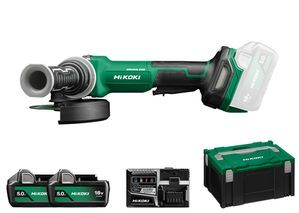 Hikoki Akku Winkelschleifer 125 mm Set G1813DVF 5,0 Ah Produktbild Hikoki Akku Winkelschleifer 125 mm Set G1813DVF 5,0 Ah