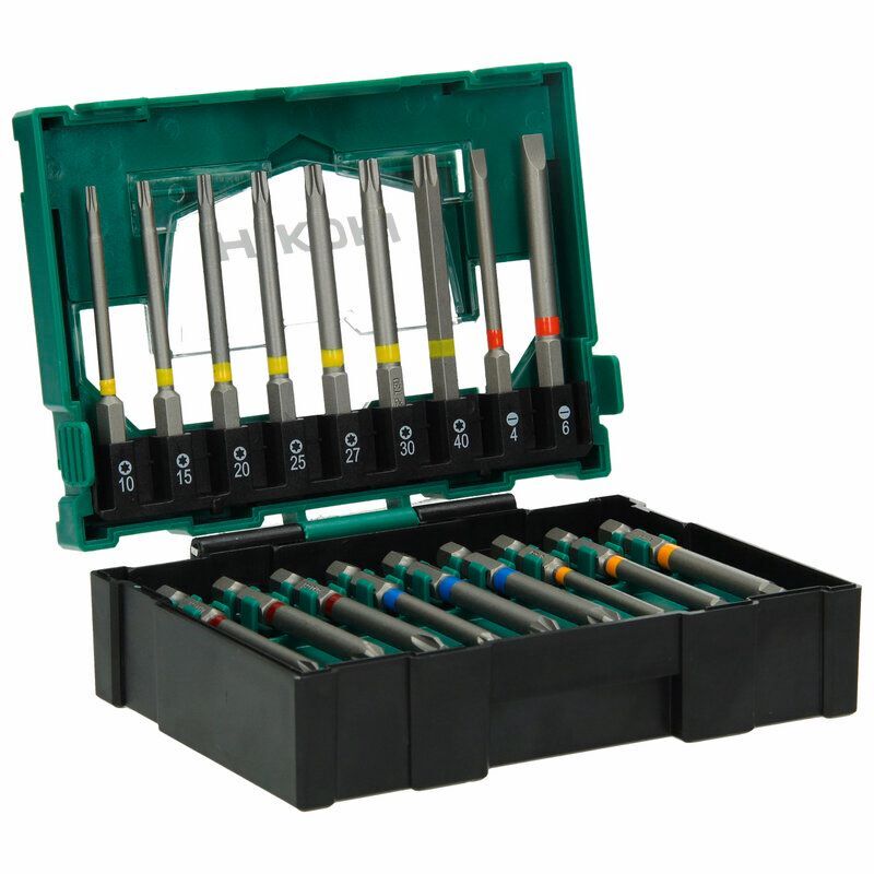 Produktbild Bit Box 1/4 Zoll 75 mm mit magnetischem Bithalter Größe II 18 teilig bild 2