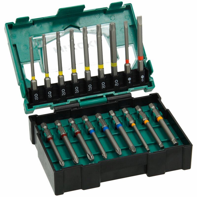 Produktbild Bit Box 1/4 Zoll 75 mm mit magnetischem Bithalter Größe II 18 teilig bild 3