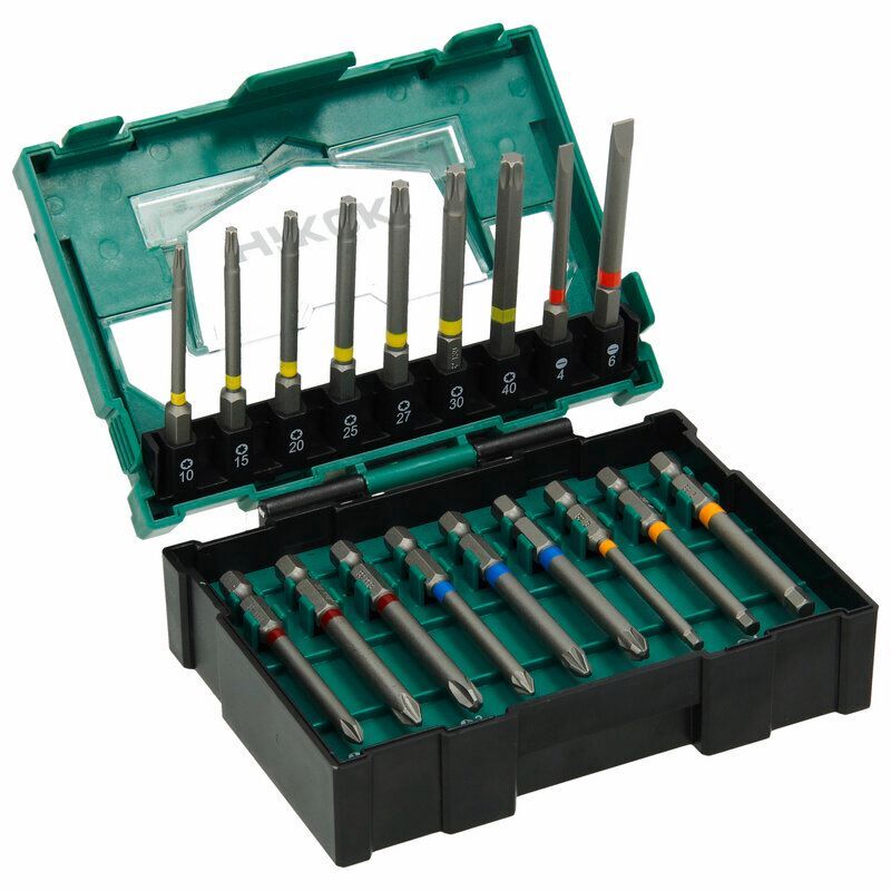 Produktbild Bit Box 1/4 Zoll 75 mm mit magnetischem Bithalter Größe II 18 teilig bild 4