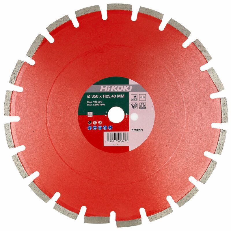 Produktbild Diamanttrennscheibe 350 x 10 x 25,4 mm Asphalt standard laser bild 2