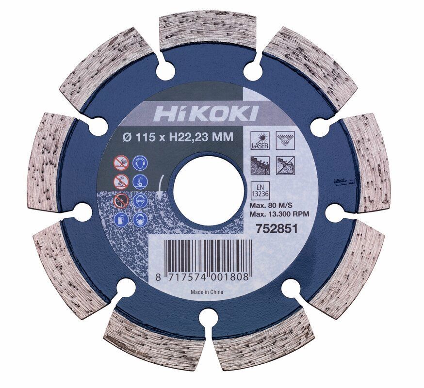 Produktbild Hikoki Diamanttrennscheibe 115 x 10 x 22,23 mm Beton laser